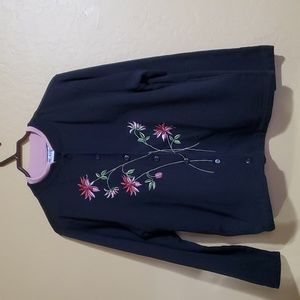 Blair womens size small button up sweatshirt.